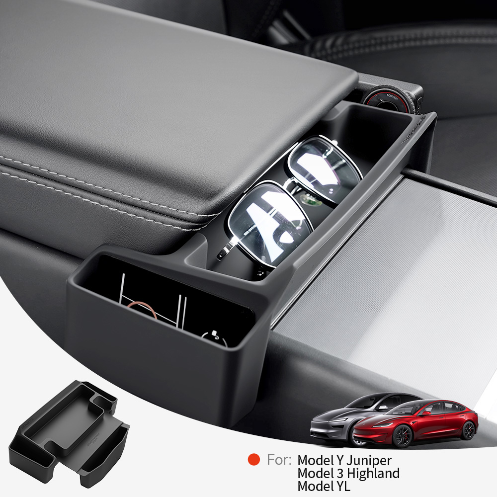 Car Accessories App - YZ Middenconsole Armsteun Opbergbox Voor Tesla