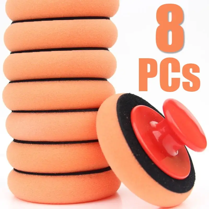 Car Wax Polishing Pad - 8 Stuks Auto Waxen Spons Polish