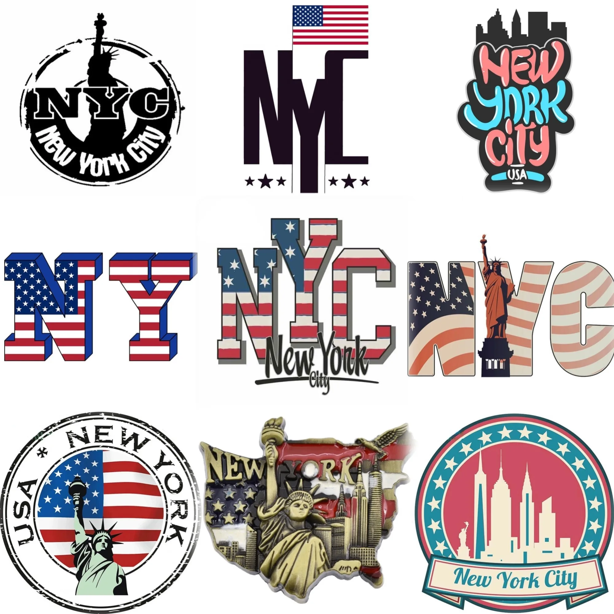 Car Accessories York - NYC New York City kaart Vrijheidsbeeld