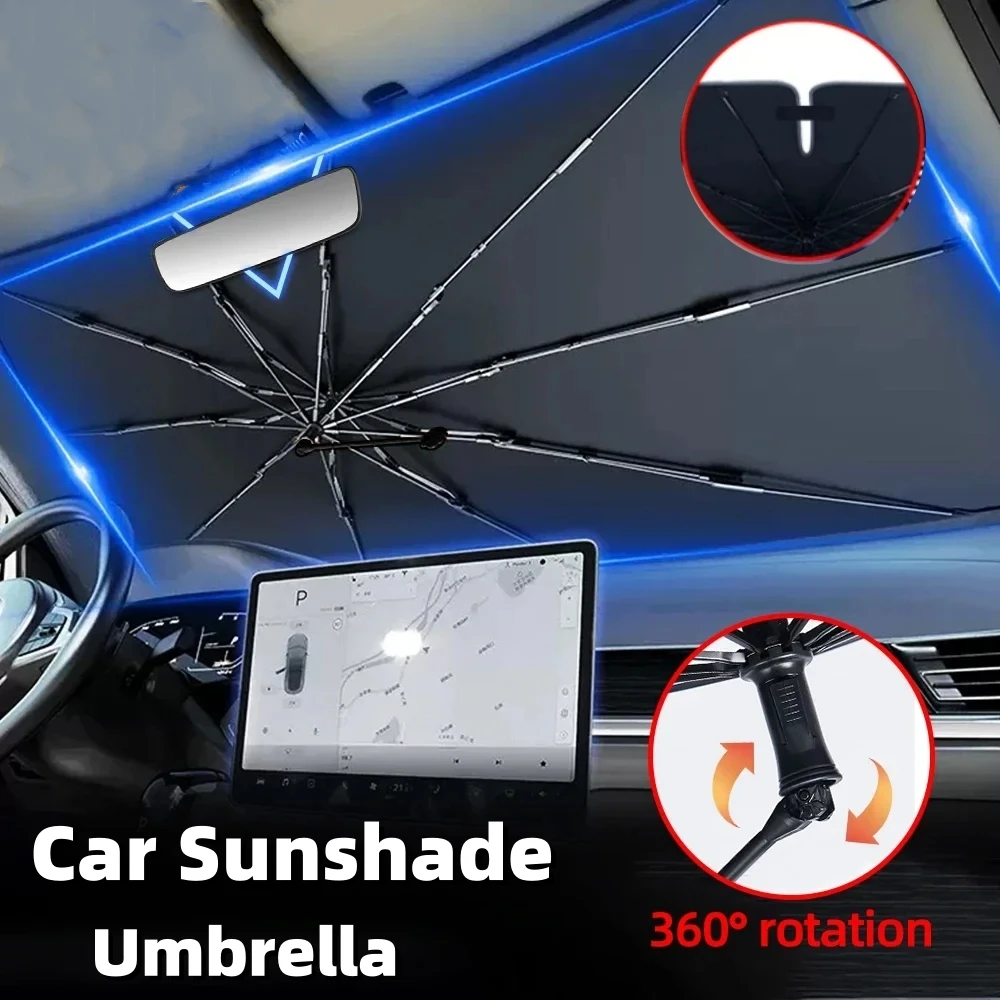 Car Accessories Gifts - Auto Voorruit Zonnescherm Warmte-isolatie Zonneklep Zomer