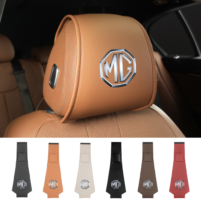 Car Trunk Organizer - Auto hoofdsteun opberghoes lederen nekkussenhoes voor