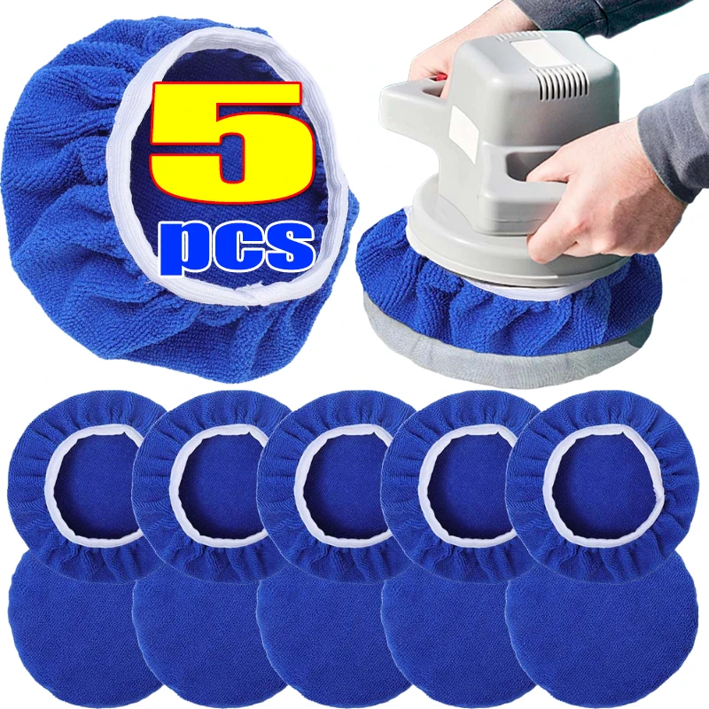 Car Wax Polishing Pad - 5-10 Inch Microfiber Auto Waxen en