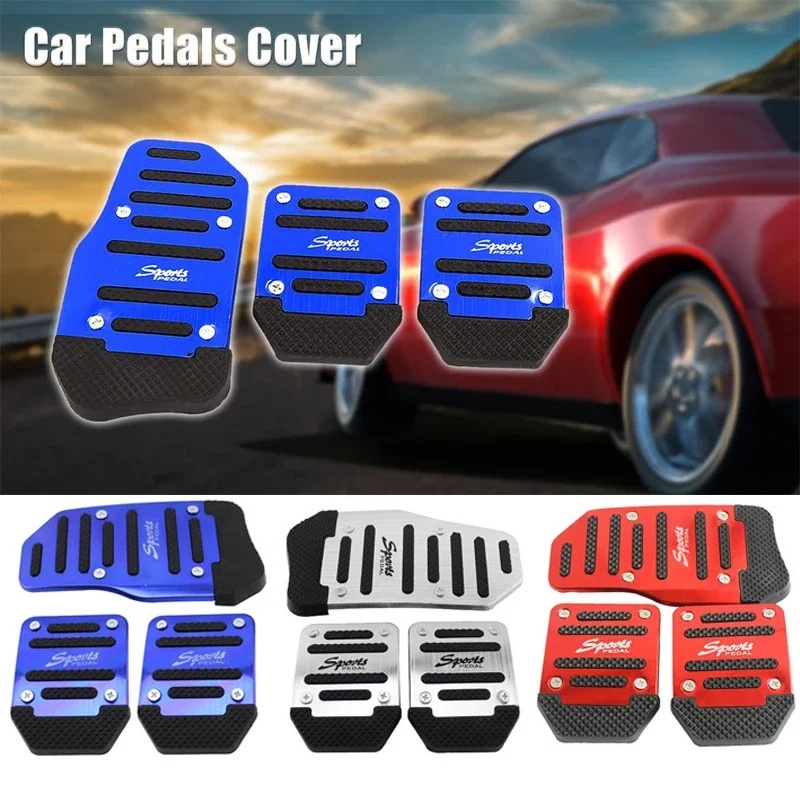 Car Accessories App - MT AT Autopedaalbeschermers Antislip Rubber Aluminiumlegering