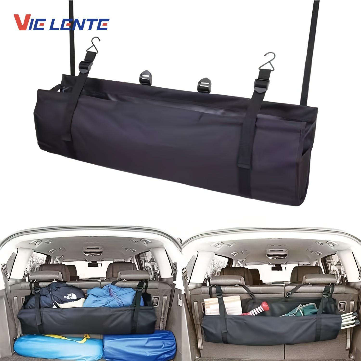 Car Trunk Organizer - Verstelbare Kofferbak Organizer Achterbank Opbergtas Netto