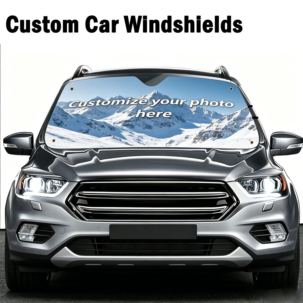 Car Accessories Gifts - Gepersonaliseerde autozonnescherm met uw eigen ontwerp,
