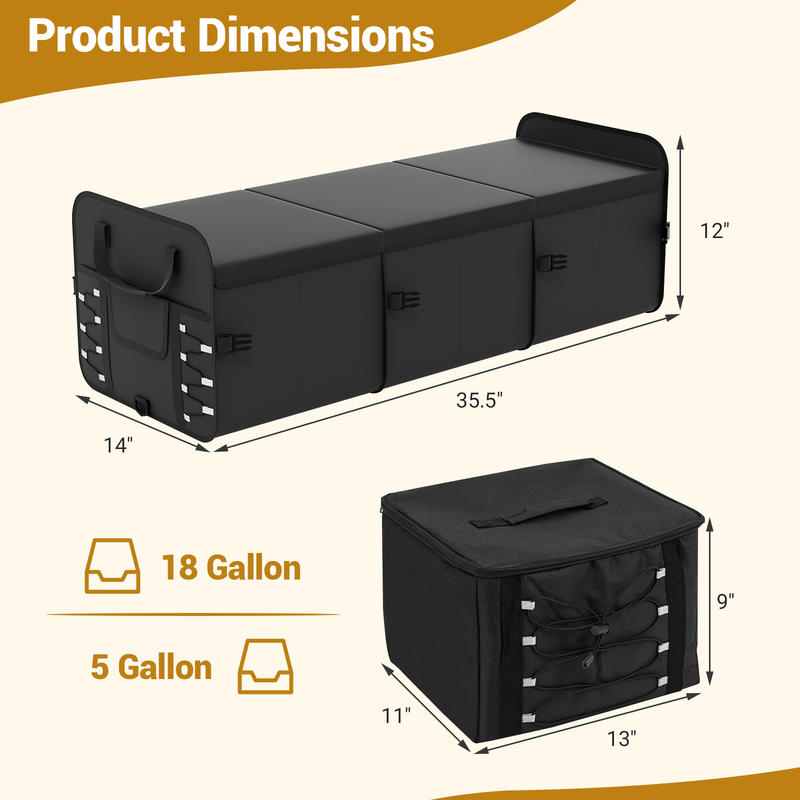 18 Gal kofferbakorganizer met  - Car Trunk Organizer recensie en prijs
