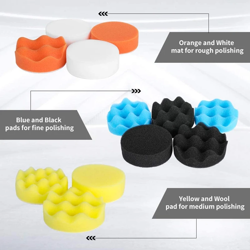 Auto Polijstsponsjes Set Schui - Car Wax Polishing Pad recensie en prijs